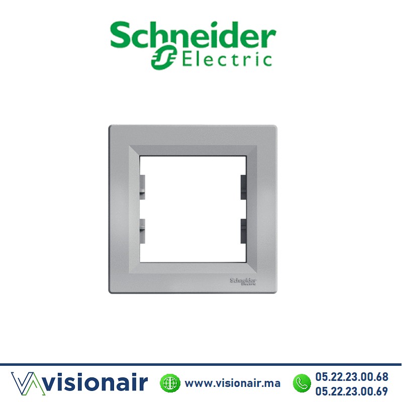 [EPH5800161] Plaque 1P Schneider Asfora aluminium EPH5800161