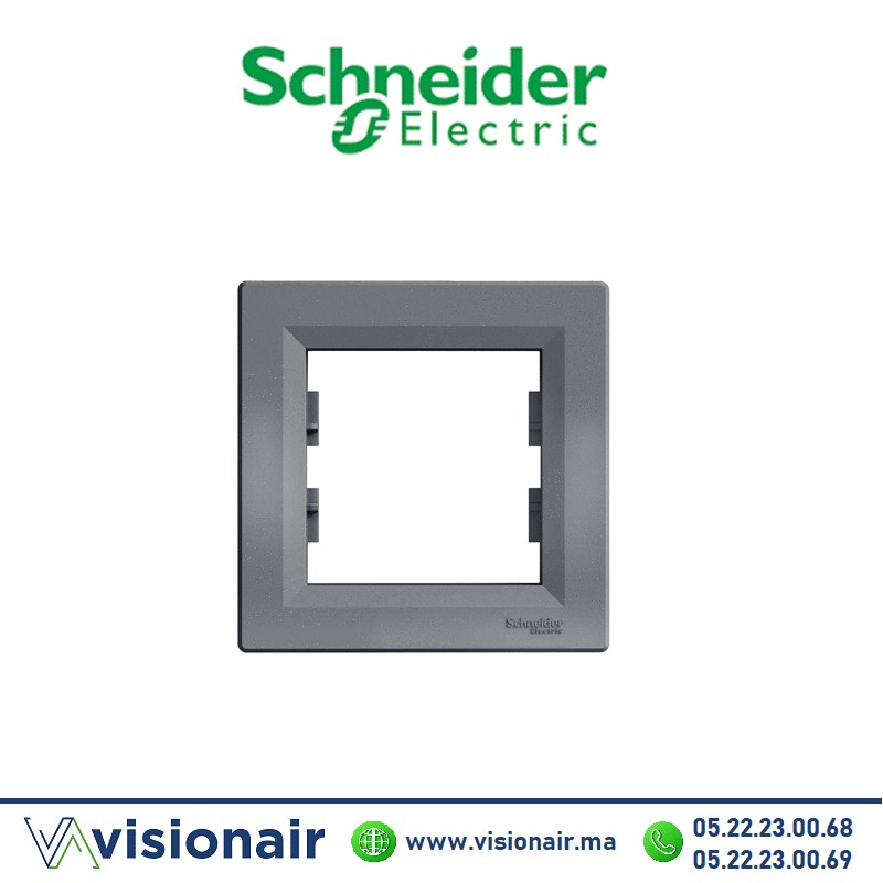 [EPH5800162] Plaque 1P Schneider Asfora acier EPH5800162