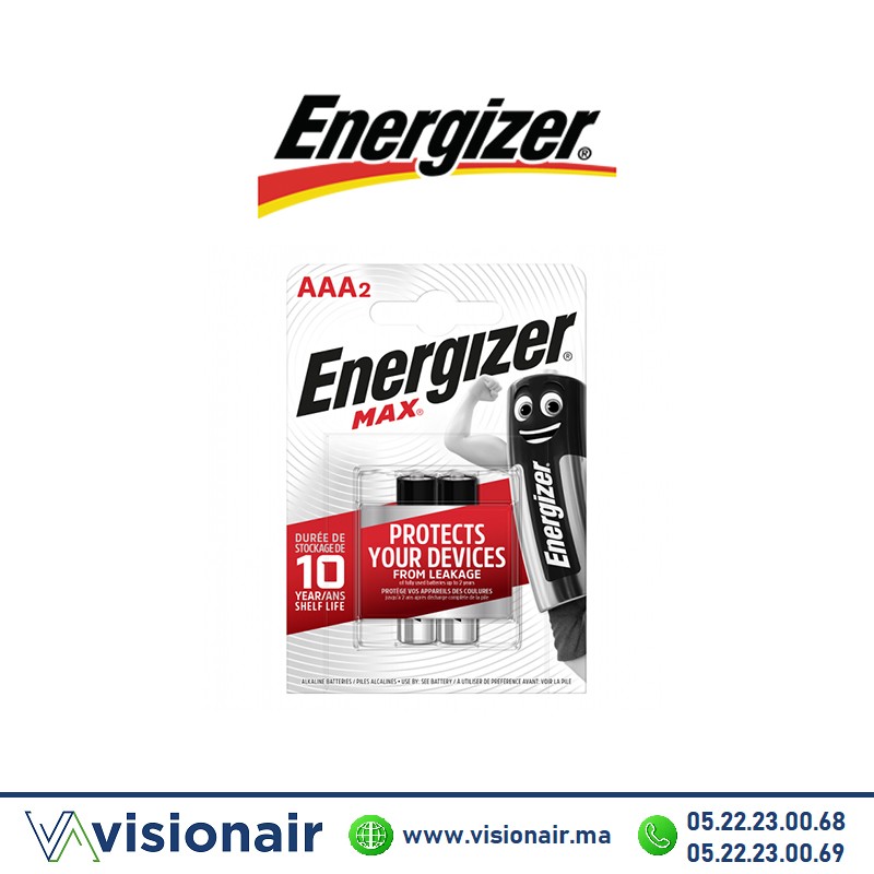 [EMAXAAA2] Pile Energizer Max AAA2 LR03 1,5V alcaline
