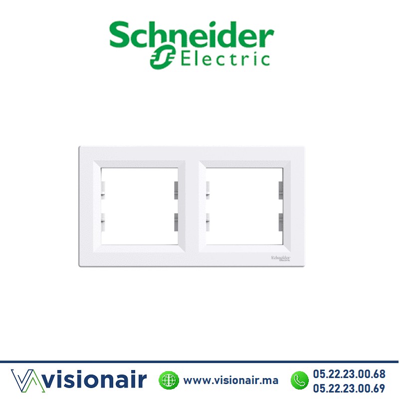 [EPH5800221] Plaque 2P Schneider Asfora blanc EPH5800221