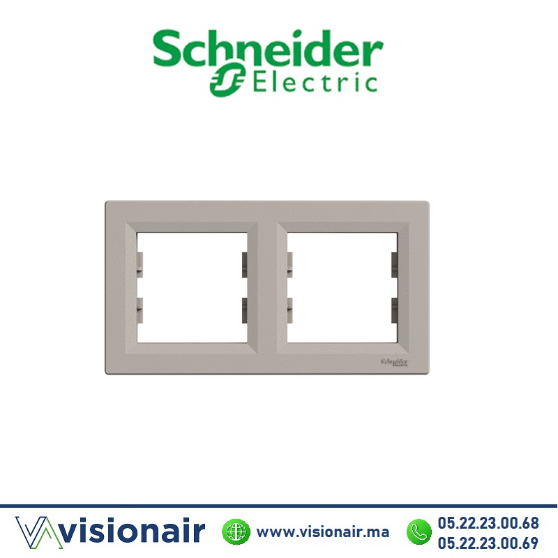[EPH5800269] Plaque 2P Schneider Asfora bronze EPH5800269