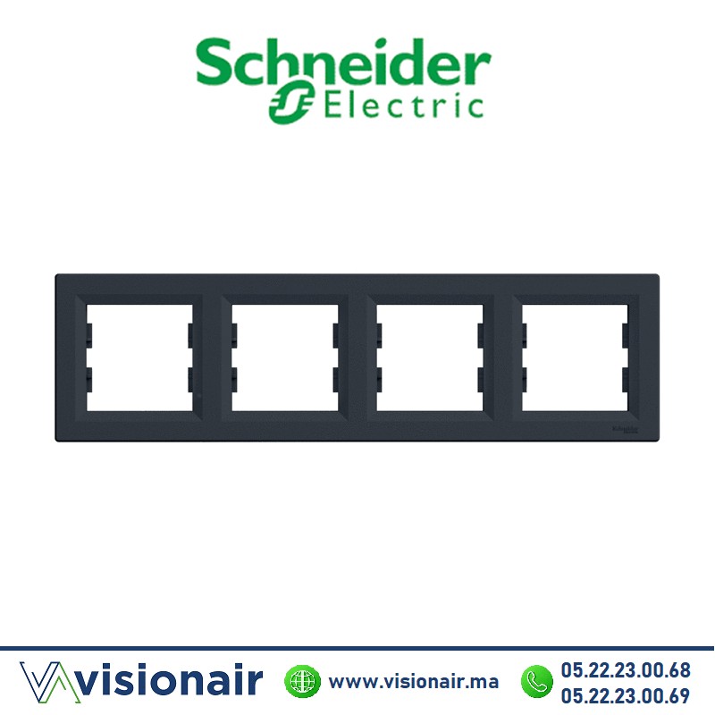 [EPH5800471] Plaque 4P Schneider Asfora anthracite EPH5800471