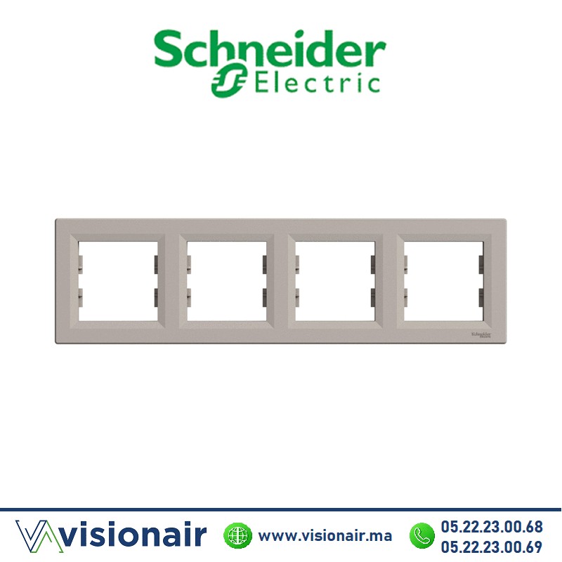 [EPH5800469] Plaque 4P Schneider Asfora bronze EPH5800469