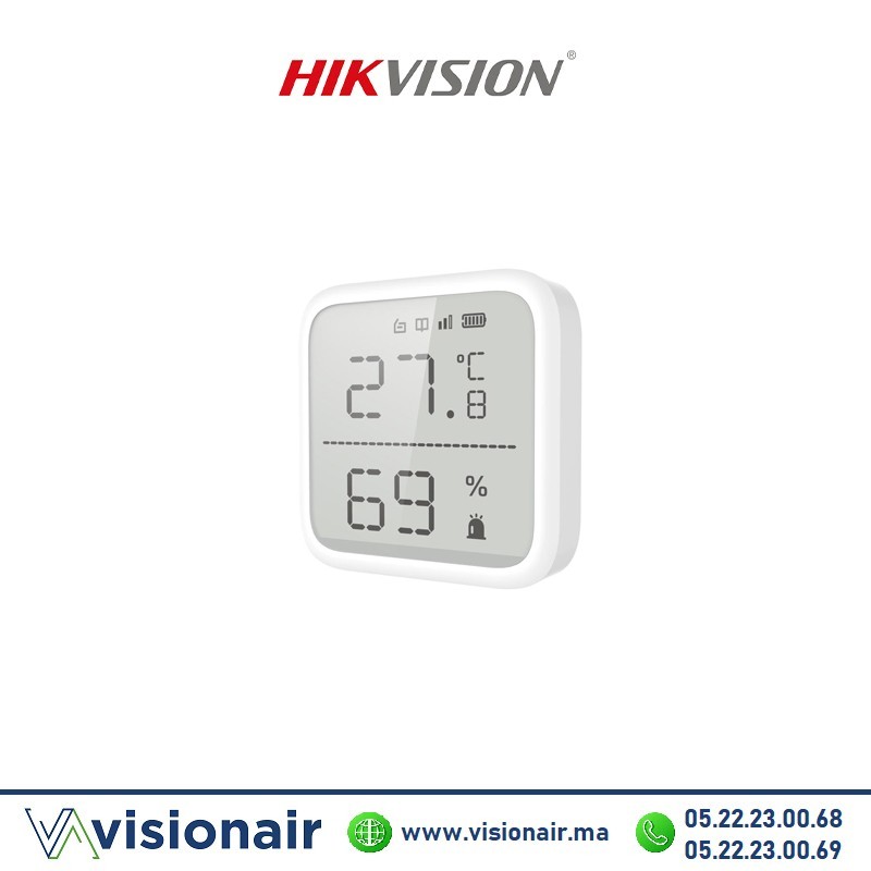 [DS-PDTPH-E-WB] Détecteur de température sans fil Hikvision DS-PDTPH-E-WB