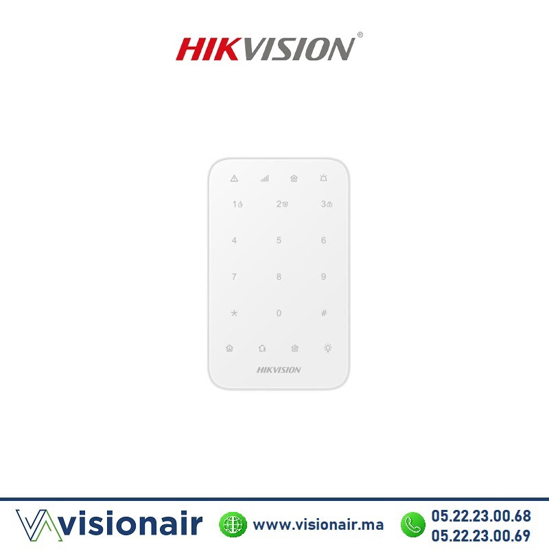 [DS-PK1-E-WB] Clavier LED sans fil Hikvision DS-PK1-E-WB