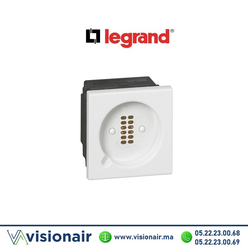 [078245] Prise pour manipulateurs LEGRAND Mosaic IP40 pour manipulateurs appels et commandes 078245
