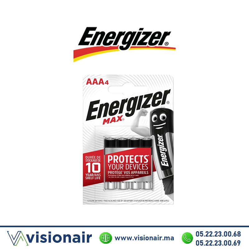 [EMAXAAA4] Pile Energizer Max AAA4 LR03 1,5V alcaline
