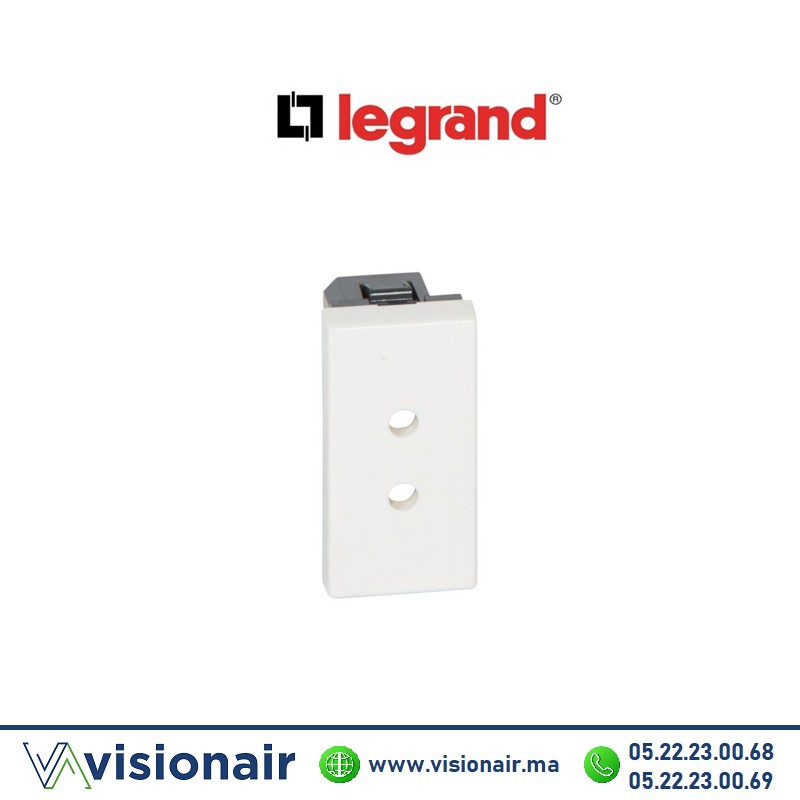 [077150] Prise de courant 2P Legrand Mosaic 5A 15W 077150