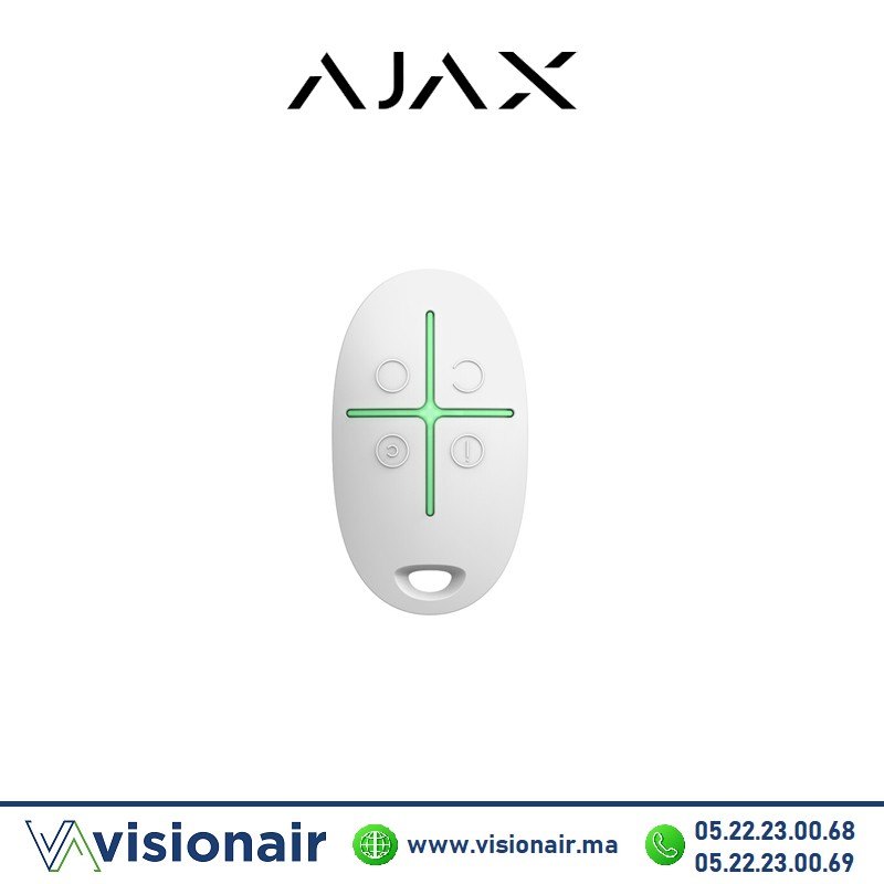 [47127.04.WH2] Télécommande avec bouton de panique Ajax blanc 47127.04.WH2