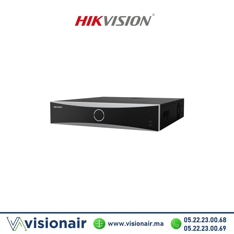 [DS-8664NXI-I8/S] Nvr Hikvision 4K 64 Canaux 8HDD AcuSense PRO DS-8664NXI-I8/S