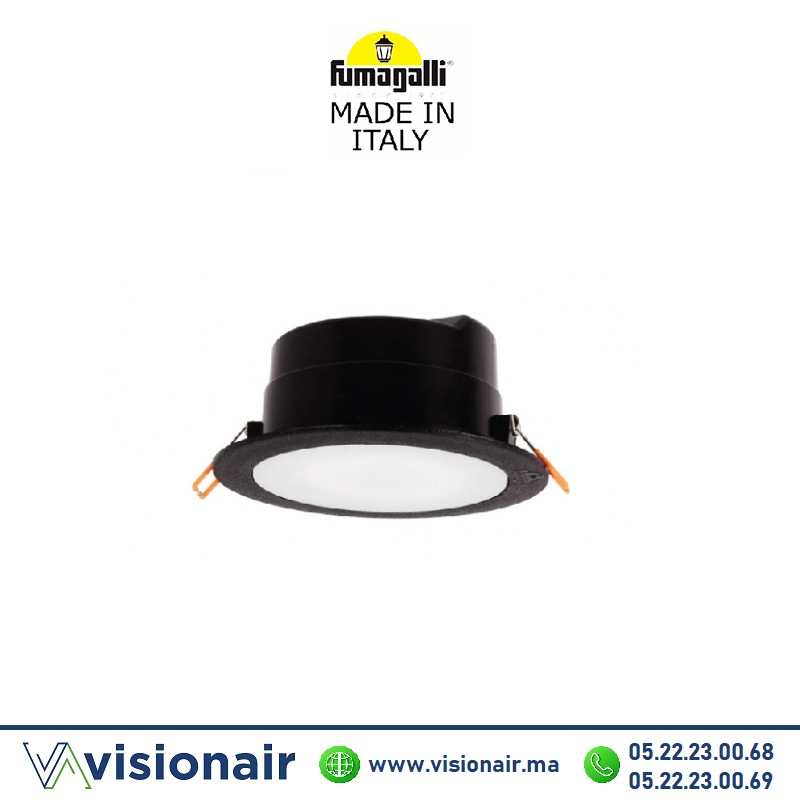 [FUMATERESA160N] Plafonnier encastré Fumagalli Teresa 160 noir IP55