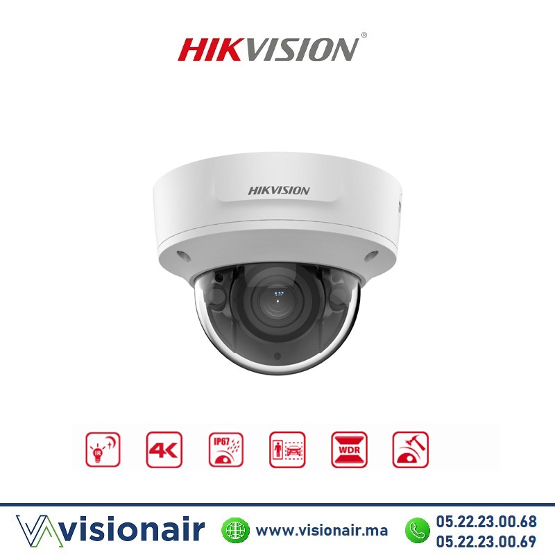 [DS-2CD2783G2-IZS] Caméra IP Hikvision Dôme Varif MoT 8MP SH Light AcuSense Audio DS-2CD2783G2-IZS