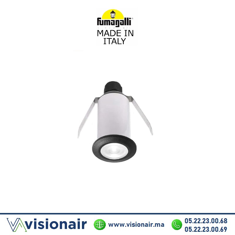 [FUMATERESA50N] Plafonnier encastré / Encastré parquet Fumagalli Teresa 50 noir