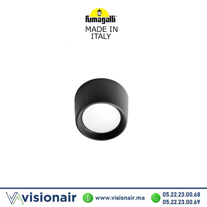 [FUMALIVIA160N] Plafonnier Fumagalli Livia 160 noir IP55