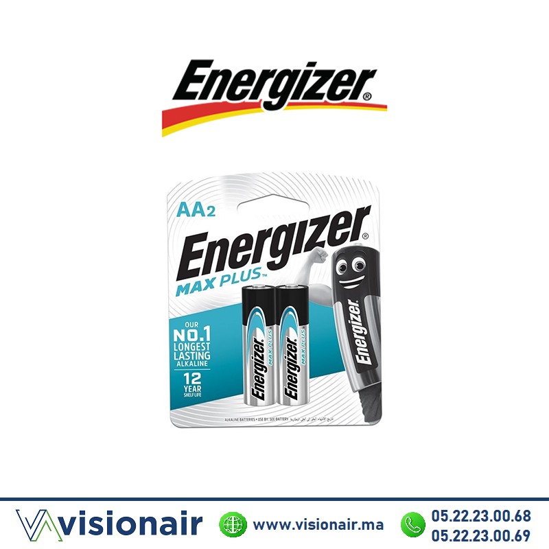 [EMAXPLUSAA2] Pile Energizer MAX Plus AA2 LR06 1,5V alcaline
