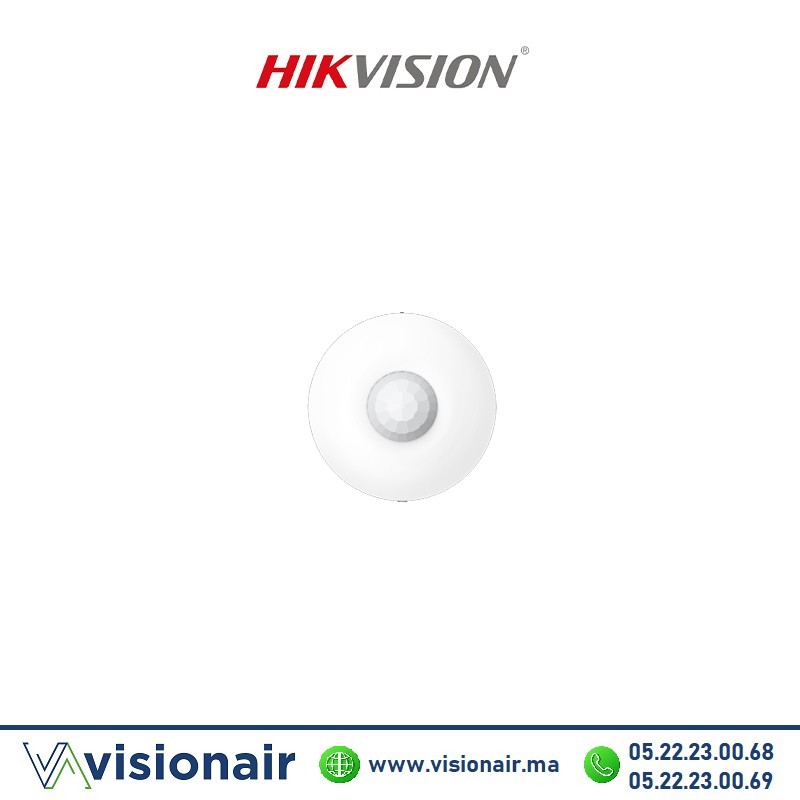 [DS-PDCL12-EG2-WB] Détecteur plafonnier sans fil 12m Hikvision DS-PDCL12-EG2-WB