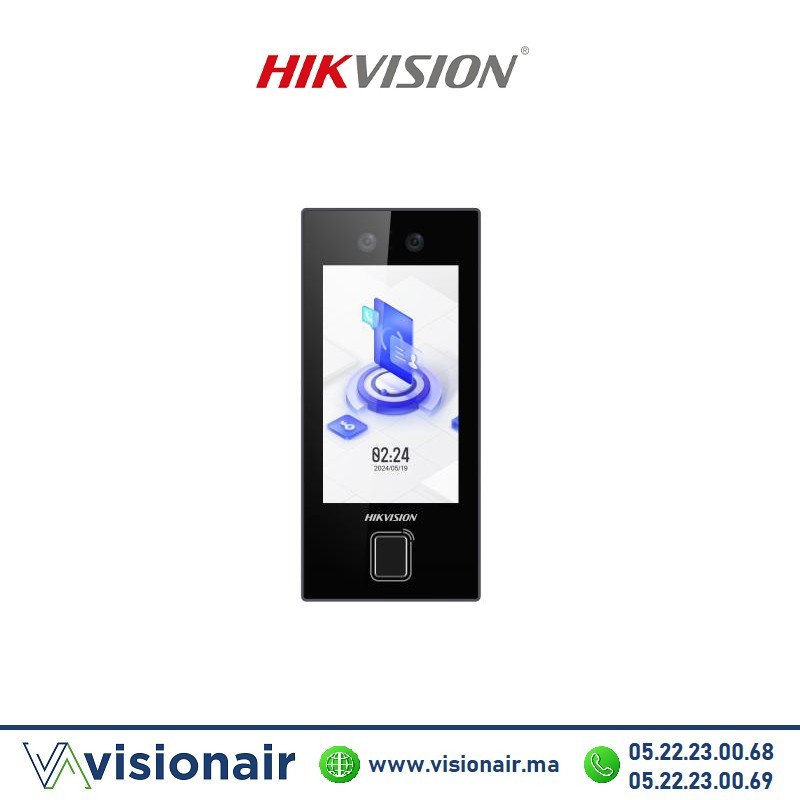 [DS-K1T344MBFWX-E1] Pointeuse contrôle d'accès hikvision avec reconnaissance faciale, empreintes & cartes DS-K1T344MBFWX-E1