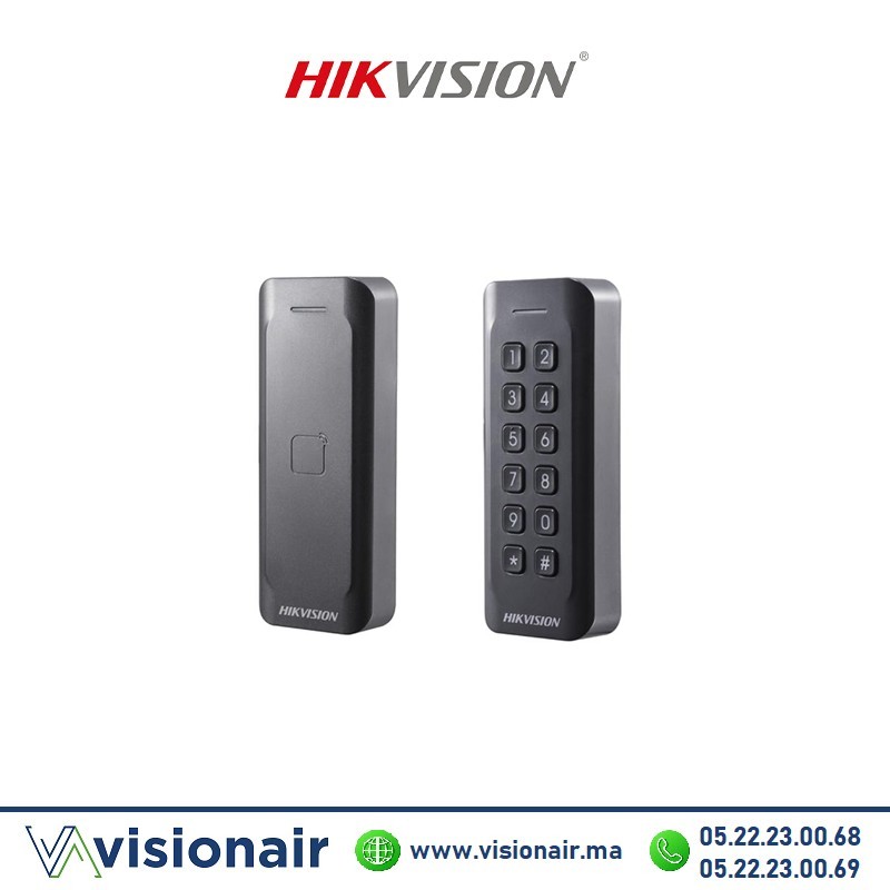 [DS-K1802E] Lecteur de Badge EM Wiegand IP65 hikvision DS-K1802E