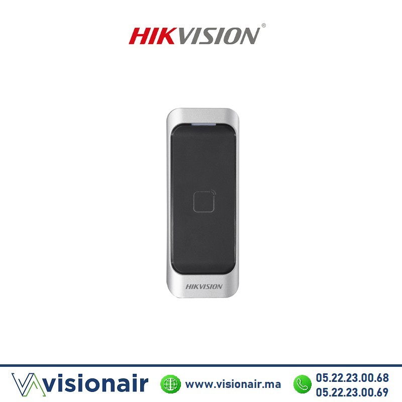 [DS-K1107AM] Lecteur de Badge Mifare RS-485 and Wiegand IP65 Hikvision DS-K1107AM