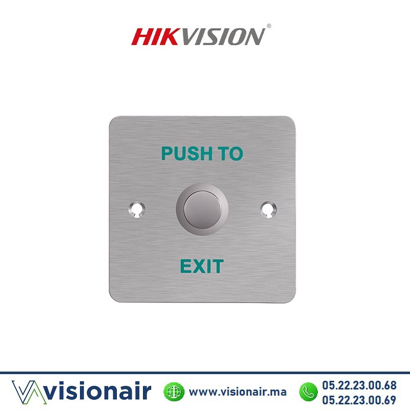 [DS-K7P01] Bouton de sortie métal Hikvision DS-K7P01