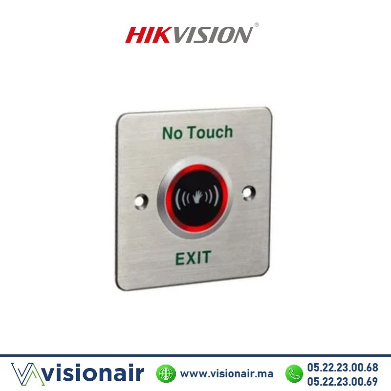 [DS-K7P03] Bouton de sortie métal (No Touch) hikvision DS-K7P03