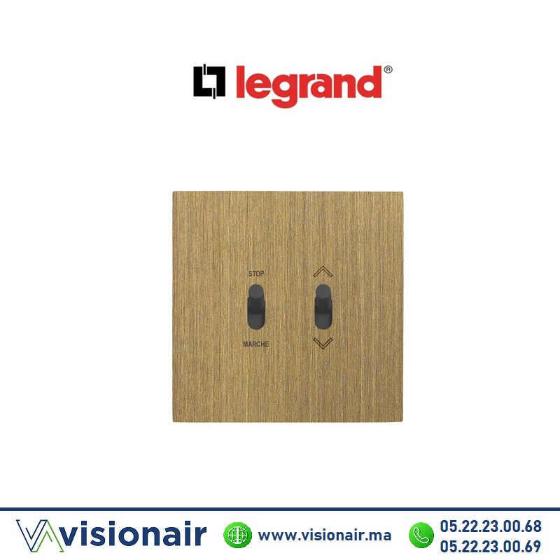 [LEG67320] Legrand art d'Arnould commande de volets roulants à position fixe bronze 67320
