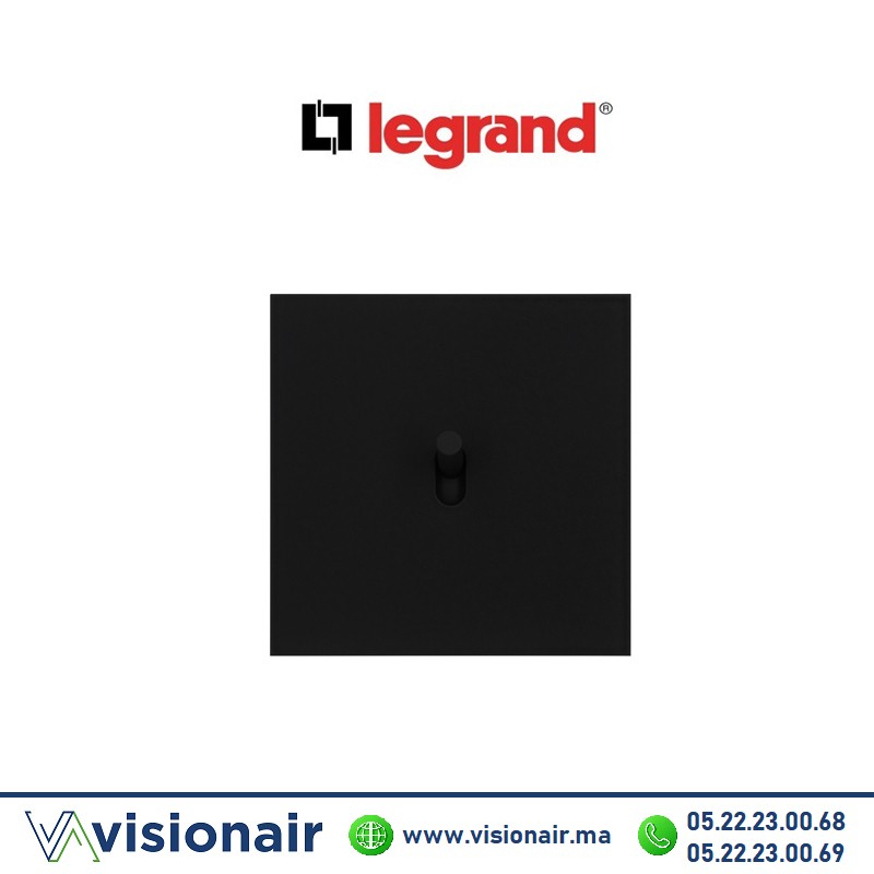 [LEG67807] Legrand art d'Arnould va-et-vient lumineux noir mat 67807