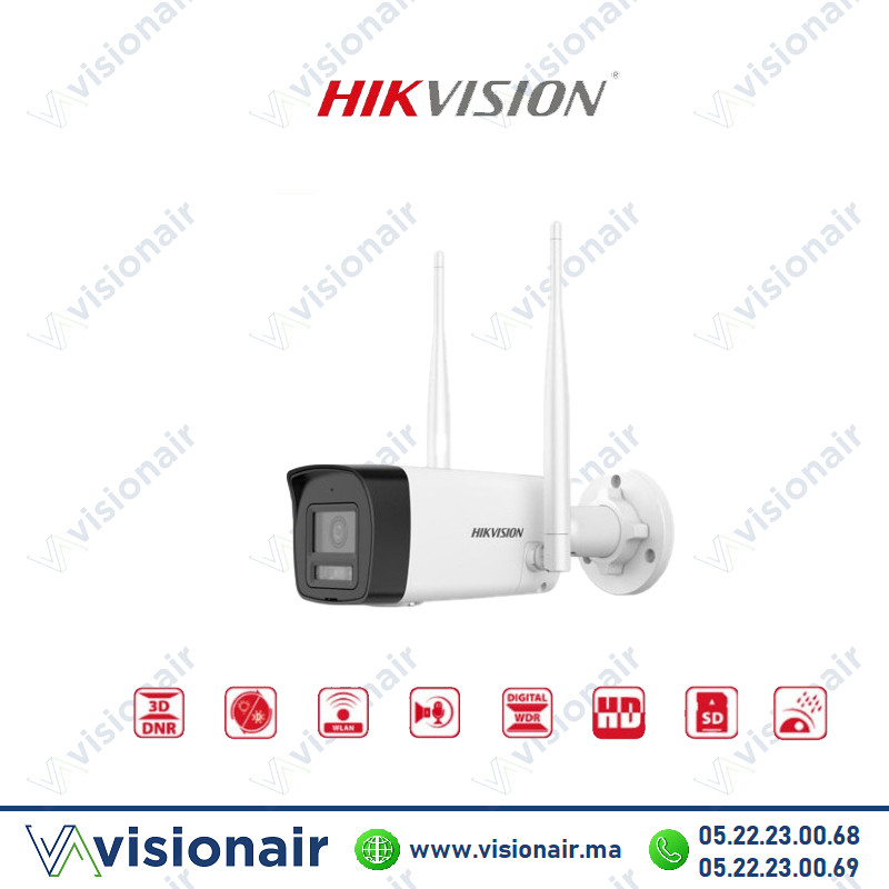 [DS-2CV1043G2-LIDW] Caméra extérieur WI-FI Hikvision 4MP DS-2CV1043G2-LIDW