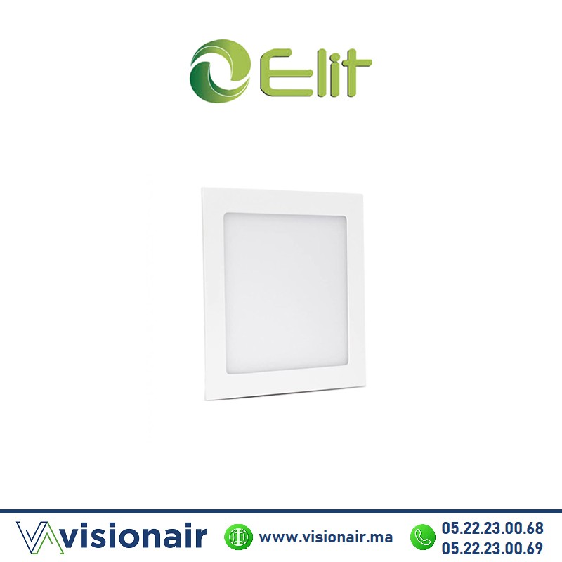 [ELIPLENCCAR6W4k] Panel LED Elit encastré carré 6W 4000°K