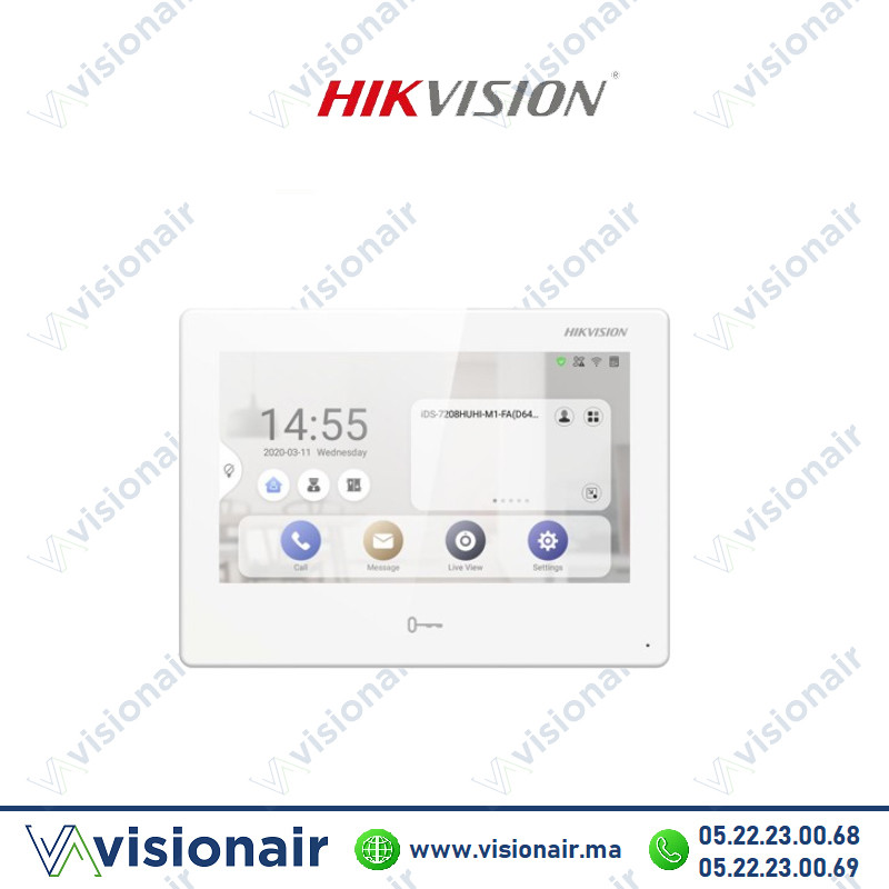 [DS-KH9310-WTE1] Moniteur vidéophone HIKVISION écran TFT 7" DS-KH9310-WTE1