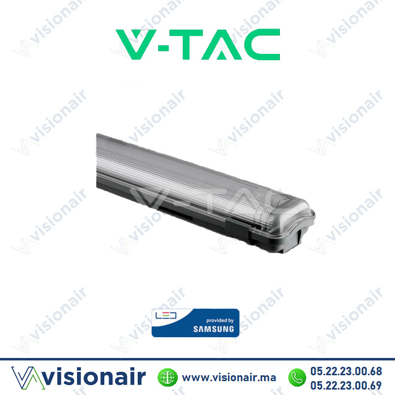 [VT15022-SKU6400] Réglette étanche V-TAC 2x150cm IP65 (vide) VT15022-SKU6400