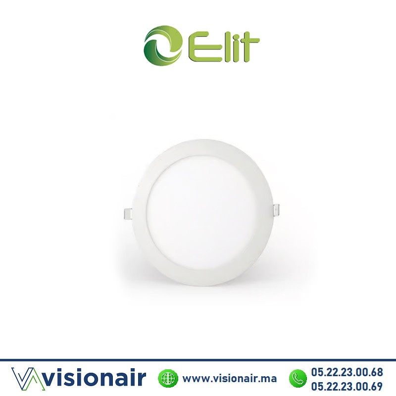[ELIPLENCRON18W4K] Panel LED Elit encastré rond 18W 4000°K