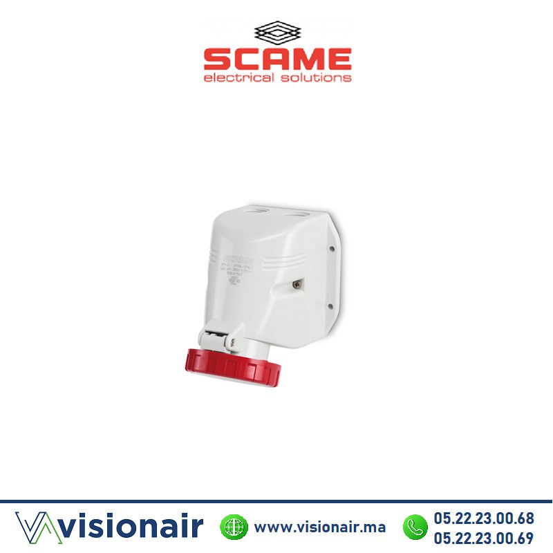 [518.1657T] Prise surface SCAME 3P+N+T 16A 346-415V IP66/IP67/IP69