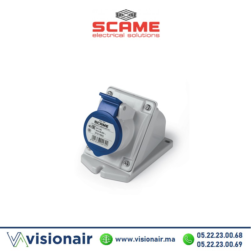 [512.1653] Prise surface SCAME 2P+T 16A 200-250V IP44/IP54