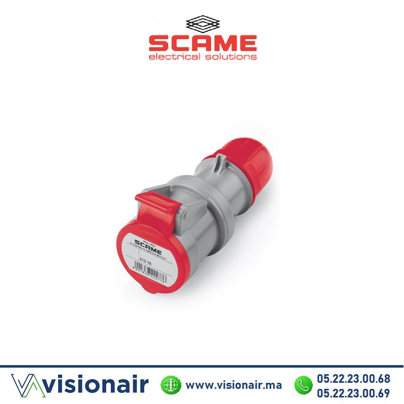 [313.1646] Prise mobile SCAME 3P+T 16A 380-415V IP44/IP54