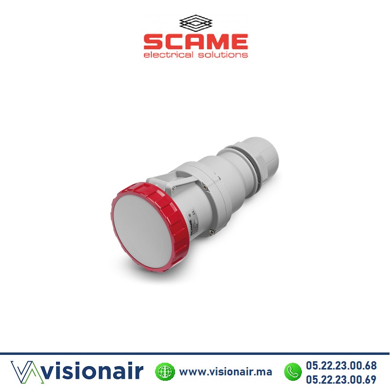 [318.6346] Prise mobile SCAME 3P+T 63A 380-415V IP66/IP67/IP69