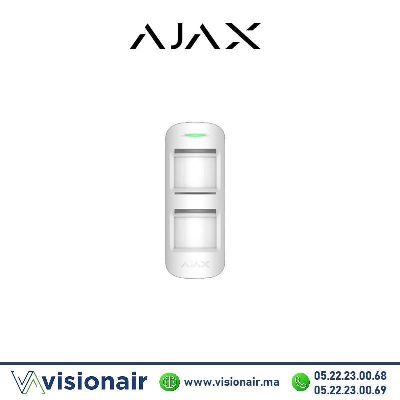 [AJ47117.33.WH2] Détecteur de mouvement IR Ajax sans fil blanc 47117.33.WH2