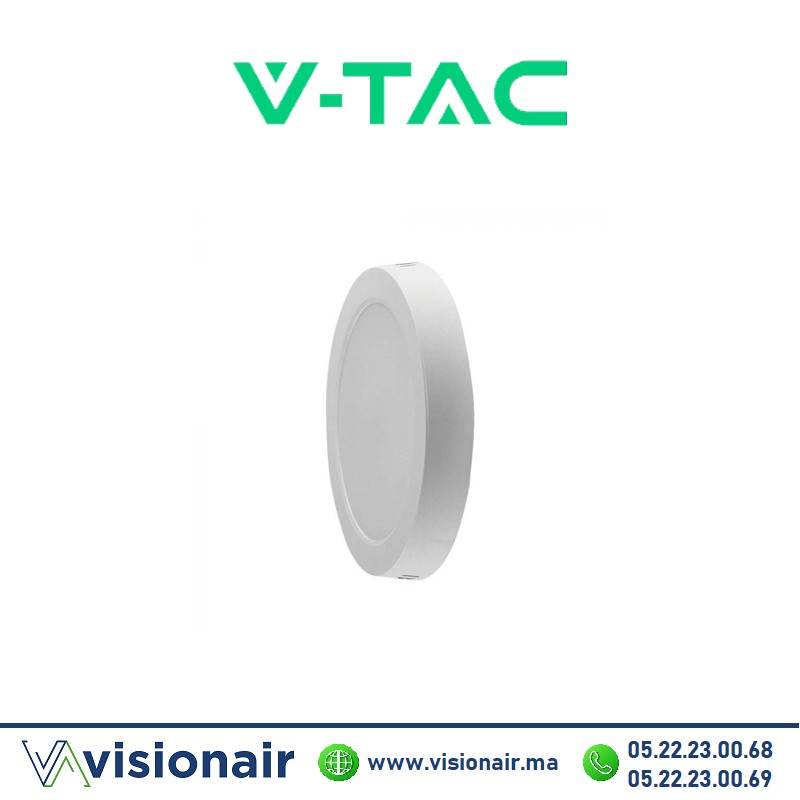 [VT-60024-SKU97177] Panel LED V-TAC rond apparent 24W 6500°K SKU97177