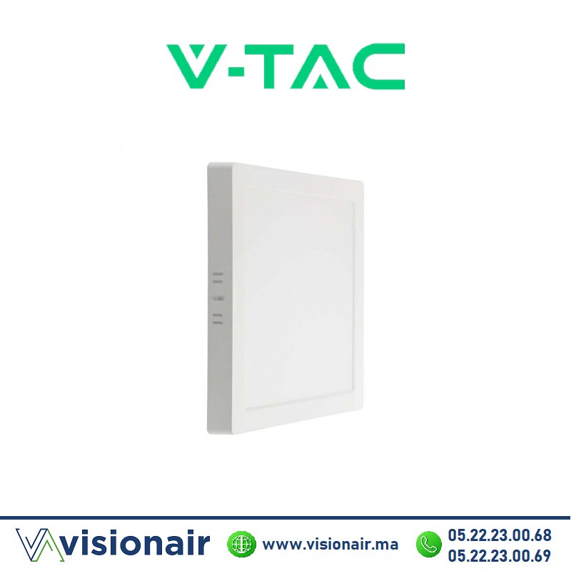 [VT-60024-SKU97182] Panel LED V-TAC carré apparent 24W 6500°K SKU97182
