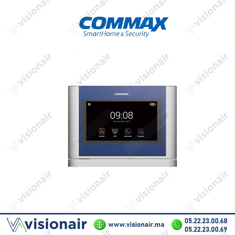 [CAV-70MG2SILVER] Moniteur vidéophone COMMAX Ecran TFT LCD 7" Silver CAV-70MG2SILVER