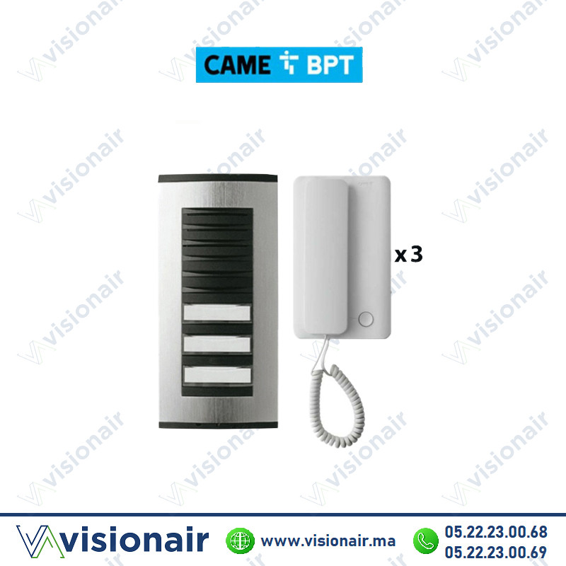 [BPT-INT-3P] Kit interphone BPT 3 postes Agata audio