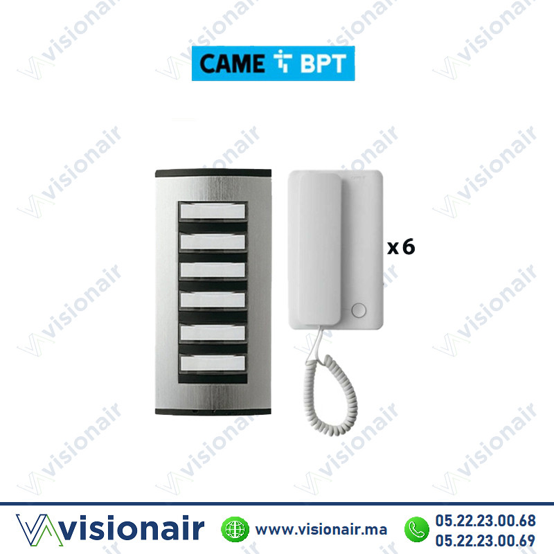 [BPT-INT-6P] Kit interphone BPT 6 postes Agata audio