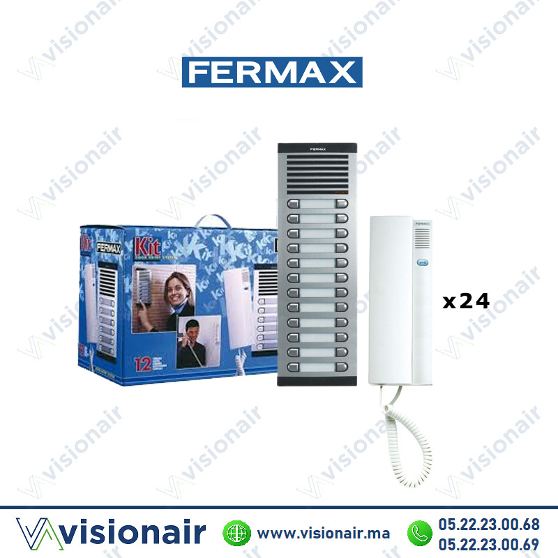 [FERMAX-6224] Kit interphone Fermax 24 postes FERMAX-6224