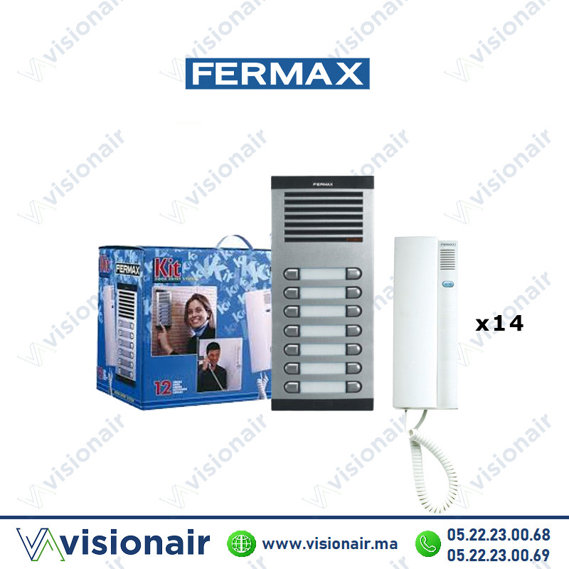 [FERMAX-6214] Kit interphone Fermax 14 postes FERMAX-6214