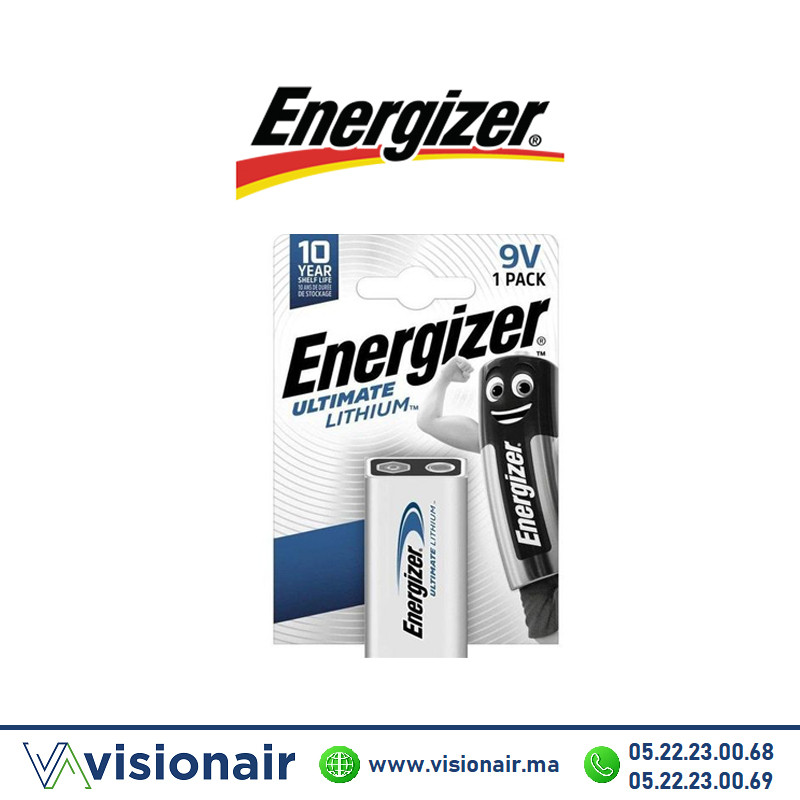 [ENER9V1] Pile Energizer 9V 6LR61 LITHIUM