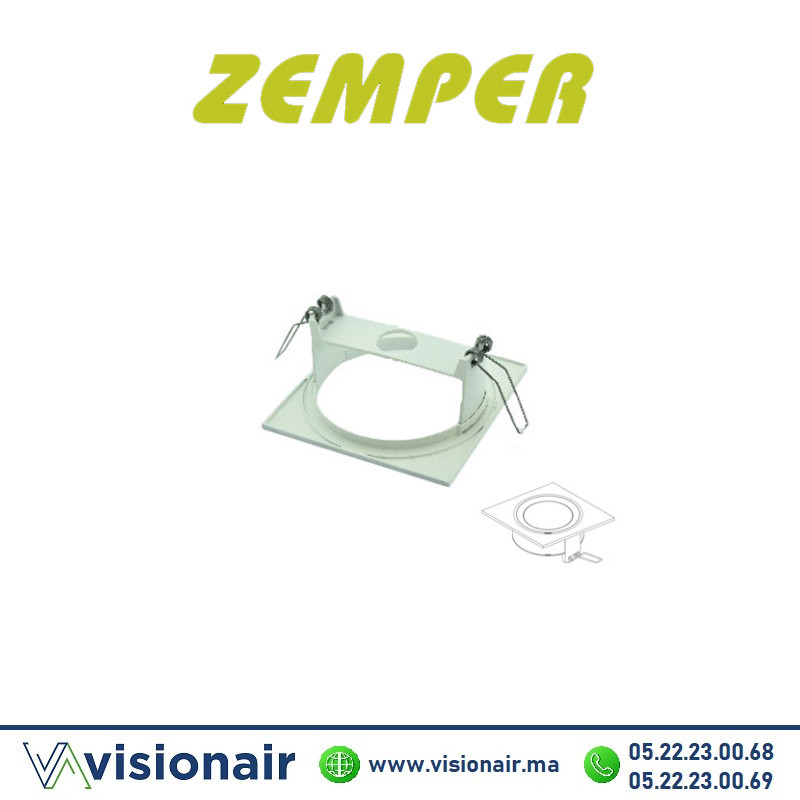 [LDF-4071C] Cadre encastrement carré Zemper SPAZIO LUZ ALQ0011