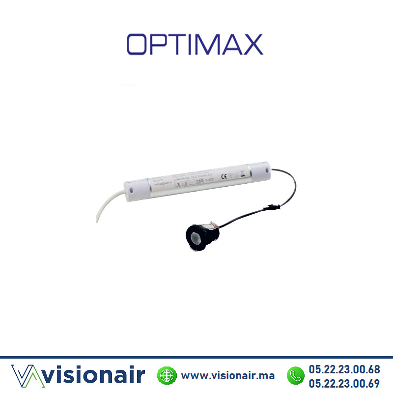 [OPTBAESL104NB] BAES Bloc de secours optimax 140LM 3H IP20 blanc niche
