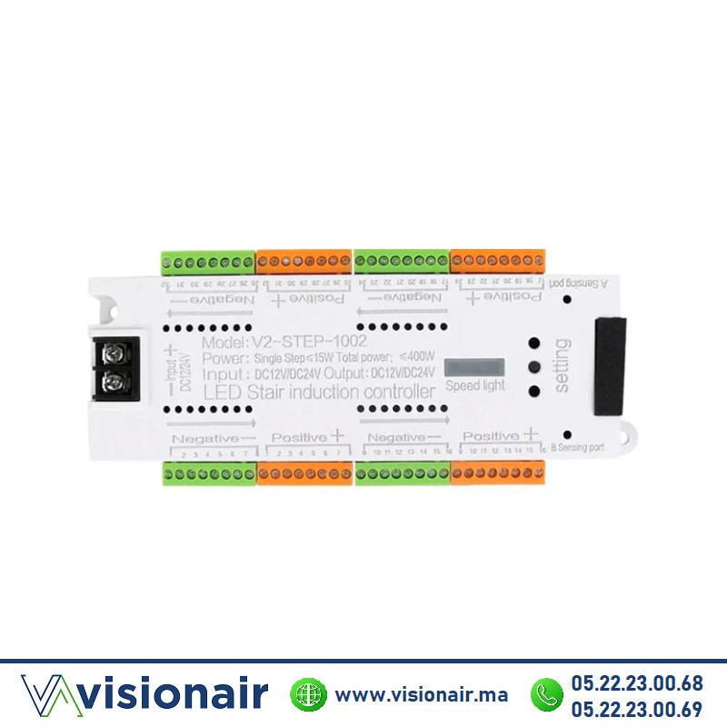 [VTSKU97125] Contrôleur d'induction LED pour escalier 32 Channel