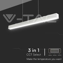 Suspension LED V-TAC blanc 120cm 40W CCT SKU97460 Casablanca Maroc