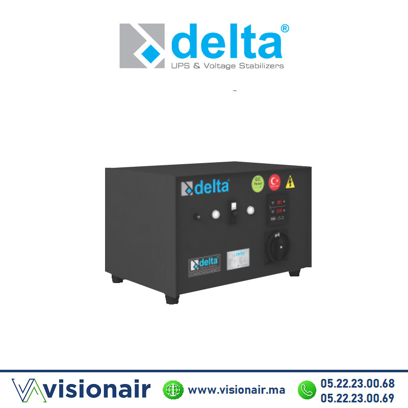 [DELTA-M10KVA] Stabilisateur de tension 220V Delta servo monophasé 10KVA